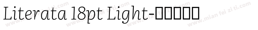 Literata 18pt Light字体转换